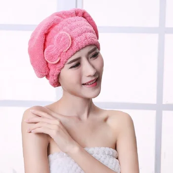Microfibra De Păr Prosop Turban Prosop De Repede Parul De Uscare Prosop Femei Fete Doamne Absorbant Capac De Duș 7 Culori