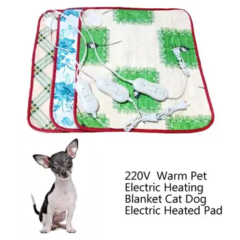 NOI 1buc 220V Pet Electric de Încălzire Pătură Cat Electrice Incalzite Pad Anti-zero Câine Încălzire Saltea Pat de Dormit Pentru Toamna Iarna