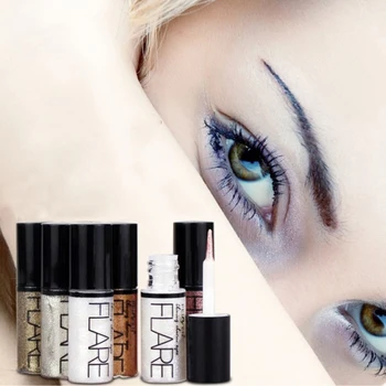 Noi Profesională Strălucitoare Garnituri Ochi Cosmetice pentru Femei Pigment de Argint a Crescut de Culoare de Aur Sclipici Lichid Dermatograf Machiaj Ieftin