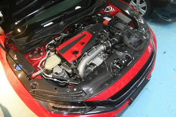 Pentru 17 începând cu Honda Civic TyR FK8 Carbon Lucios OEM golf Motor panou lateral capacul Interior accesorii kituri