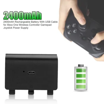 Pentru Gamepad Xbox One 2400mAh Baterie Reîncărcabilă Cu Cablu USB Pentru Xbox One Wireless Controller Joystick-ul de Alimentare 1 sau 2