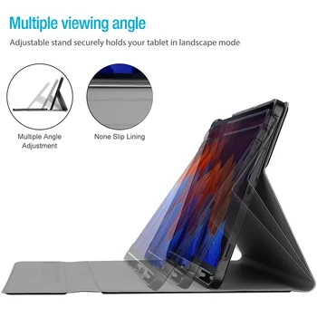 Pentru Samsung Galaxy Tab A7 10.4 2020 Tableta Caz Cu Tastatura T500 T505 7 Cazuri De Piele Detașabil Tastatură Fără Fir Bluetooth