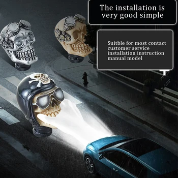 Personalitate modificarea Mașină de Schimbare a vitezelor Butoane Cap de Craniu de Viteze Transmisie Manuală Schimbătorului de Viteze Maneta Schimbator Modificat Manual