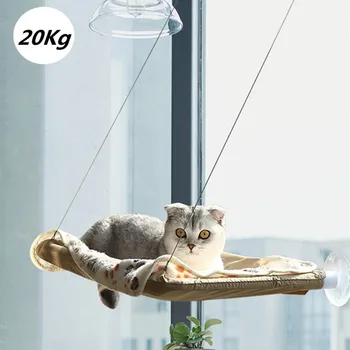 Pisica Fereastra Biban Cat Hamac Scaun la Geam economie de Spațiu Fereastră Montat Pisica Pat pentru Pisici de talie Mare Premium Set