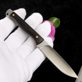 Real M390 suedeză Pulbere de Oțel Manual bucatar cuțit cuțite de Abanos se ocupe de