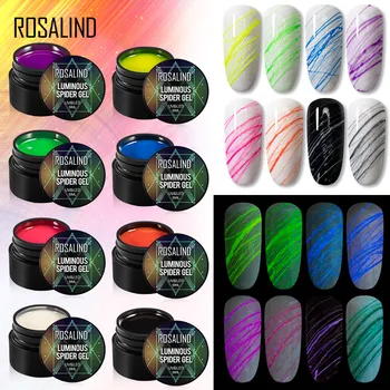 ROSALIND 5ml Periat Luminos de Imprimare Esmalte Semipermanente de Design Nail Art Accesorii Poli UV Top Primer de Bază Pentru Manichiura