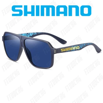 Shimano ochelari de Soare Polarizat-O singură Bucată de Pescuit Clasic Ochelari de Soare Barbati de Conducere Nuante de sex Masculin ochelari de soare Vintage Călătorie ochelari de soare