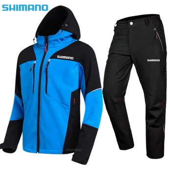 Shimano Sporturi De Iarnă În Aer Liber Soft Shell Jacheta De Pescuit Bărbați Ciclism Schi Windproof Rezistent La Apa Caldă Alpinism Costum Pescuit
