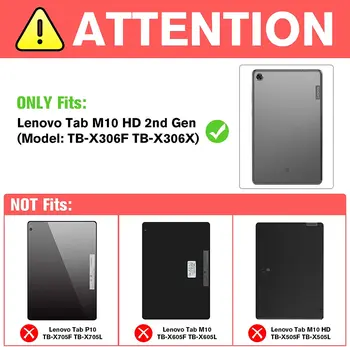 Siguranța copiilor Caz rezistent la socuri pentru Lenovo Pentru Lenovo Tab M10 HD (2nd Gen)-TB X306F/X 10.1