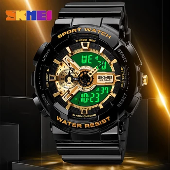 SKMEI Bărbați Ceasuri Digitale Moda Militar Original Impermeabil Sport Watche de Alarmă Multiple fusul Orar Ceasuri de mana Relojes