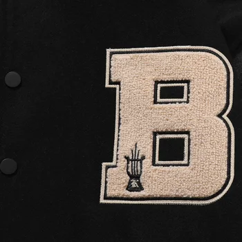 Streetwear Bombardier veste hommes femmes Hip Hop fourrure os Mozaic de culoare bloc vestes hommes Harajuku Baseball manteaux