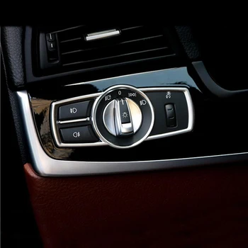 Styling auto Faruri Comutator Butoane Cadru Decorativ de Acoperire Interior Laminat Autocolant Pentru BMW X3 X4 F25 F26 5/7 series F10