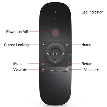 Tastatura Wireless Air Mouse-ul de Control de la Distanță pentru Android TV Box Smart TV de la Distanță cu Infraroșu de Învățare de Control de la Distanță pentru PC Proiector