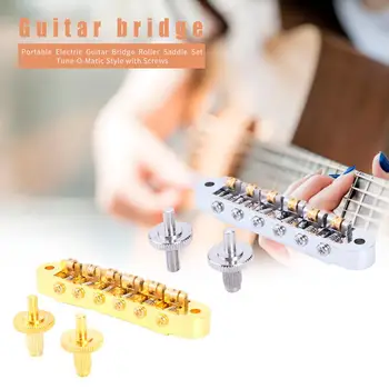 Tune-O-Matic Bridge cu Role Șa cu Șuruburi pentru EPI LP Muzica de Chitara Electrica Accesorii