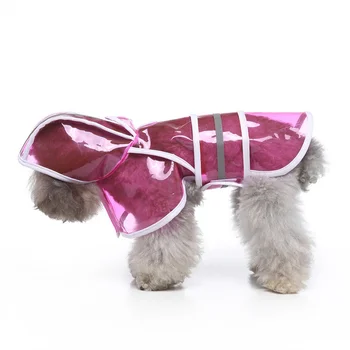 Vara Noua Moda Transparent Câine Ploaie Impermeabil Reflectorizant Animale De Companie Câine Mare Haina De Ploaie Poncho Costum De Câine