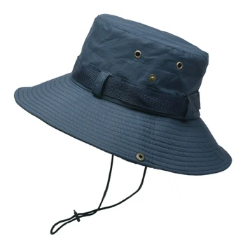 În aer liber de vară Turism Pescar Pălării de Bărbați de Culoare Solidă Găleată Pălărie Alpinism, Pescuit Respirabil Soare Capacele de Protecție