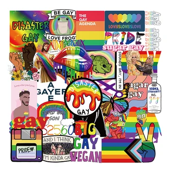 10/30/50Pcs Gay Vegan Graffiti Autocolante Pentru Notebook-uri Skateboard Laptop Depozitare rezistent la apa Decal Nu repead Autocolant Pentru Adulți