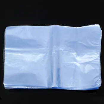 100buc PVC Heat Shrink Film Sac Suflanta de Căldură de Etanșare Plat Gura Albastru Sac de Plastic Transparent de Căldură Psihiatru Folie de Sac de Depozitare