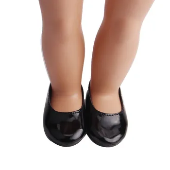 18 inch Fete pantofi papusa Printesa pantofi PU apartamente American new born accesorii jucării pentru Copii se potrivesc 43 cm baby s87