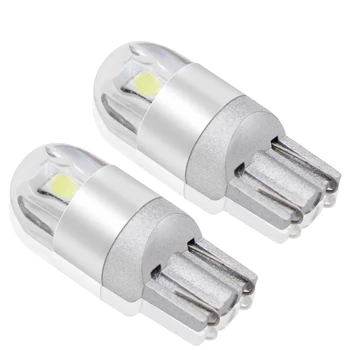 2 buc Becuri cu LED-uri Albe 168 501 W5W Lampa LED Pană 3030 2SMD Interior Lumini 12V - 24V 6000K