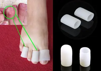 2 buc de Îngrijire de Picioare Silicon Gel Tep Tub de Inflamație la picior, Degetele de la picioare Protector bataturi Bataturi Tep Separator Picior Deget de la picior Acoperi Nursing Maneca Picior de Îngrijire