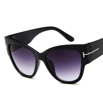 2021 Nou Brand de Moda Designer de Ochi de Pisica ochelari de Soare pentru Femei de sex Feminin Gradient de Puncte de Ochelari de Soare Mari Oculos feminino de sol UV400