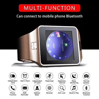 2021 Nou Ecran Tactil Digital Smartwatch DZ09 Q18 Cu Camera Ceas Bluetooth Cartela SIM Pentru Ios Telefoane Android Brățară