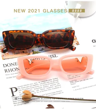 2021 Noua Moda V Cadru Mic Pătrat Negru Retro ochelari de Soare Pentru Femei Barbati Designer de Lux în Afara Clar UV400 Ochelari