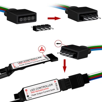 2835 Impermeabil Flexibil Lampa de Bandă Ribbon Control de la Distanță Inteligent RGB Lumina de Iluminat Flexibile Panglică Bandă Set