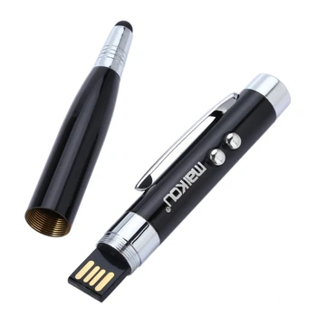4 Culori de Lumină Laser în Formă de Stilou USB Flash Drive 8GB 16GB 32GB 64GB Usb Disk USB 2.0 Stylus Pen Drive Memory Stick Pix Logo-ul Personalizat