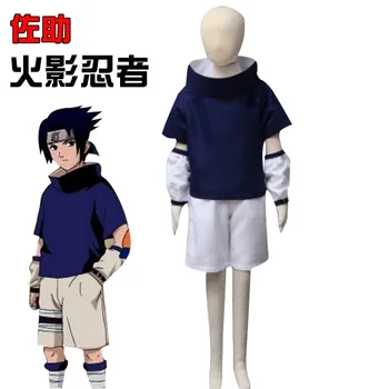 Anime Ninja Pentru Pânză Uchiha Sasuke Hokage Konohagakure Vara Cosplay Costum Copii Cosplayer Fanii De Benzi Desenate Copii, Uniforme