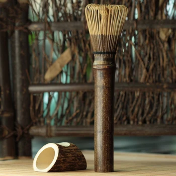 Bambus Portabil Ceai Amestecati pentru Matcha Praf de Ceai Verde Ceremonia a Avut Amestecati Ceaiul Verde Pregătirea Matcha Perie