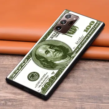 Banii de Dolari proiect de Lege Numerar Ben Franklin Caz de Telefon pentru Samsung M51 M01 M31S M31 Prim-M11 M21 M30S A7 A9 2018 Capac Negru Fundas