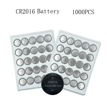 Baterie CR2016 75mAh 1000pcs LM2016 BR2016 DL2016 Celule Monedă cu Litiu 3V Baterii Buton CR 2016 Pentru Ceas Electronic de la Distanță Jucărie