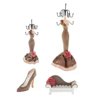 Bijuterii Creative Rack Model de Rochie, Pantofi cu toc, Cercei Colier Inel Bijuterii Suportul de Afișare Organizator