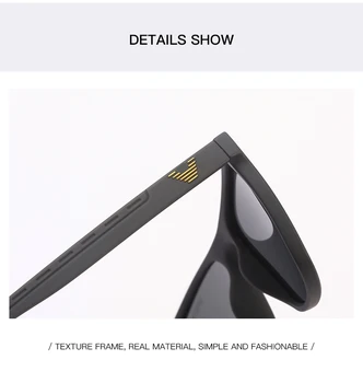 Brand de lux de Designer de Moda Noua Polarizat ochelari de Soare Barbati Cadru Pătrat de sex Masculin Ochelari de Soare de Pescuit de Conducere Ochelari de Soare UV400 1909
