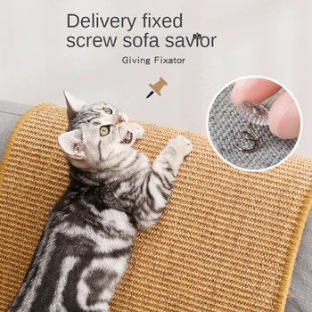 Cat Scratcher Bord Pad Sisal Jucărie Mobilier Canapea Protector Cats Claw Produs de Îngrijire Pisoi Scratcher Laba Mat cu Invizibil Unghii