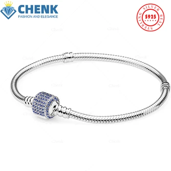 CHENK 590702HV Argint Brățară Farmec se Potrivesc Diy Versiune de Inalta Calitate Cu Logo Prietena Cadou
