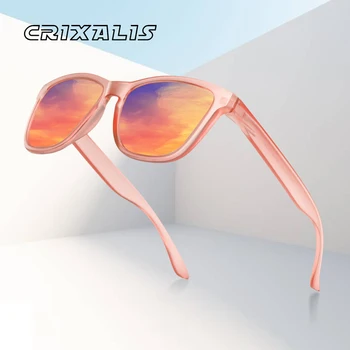 CRIXALIS Moda ochelari de Soare Polarizat Femei Pătrat Anti-Orbire Oglindă ochelari de Soare Pentru Barbati de Conducere de Călătorie Ochelari de protectie UV400 zonnebril