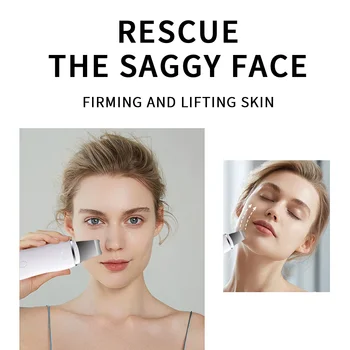 Cu Ultrasunete Skin Scrubber Faciale Curat Ion Acnee Pete Remover Peeling Lopata Curat Masaj Facial Lifting Facial Machine