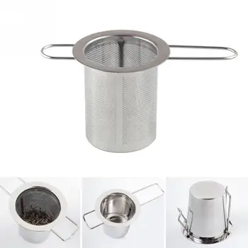 Culoare argintie Reutilizabile din Oțel Inoxidabil Filtru de Ceai Infuser Filtru Coș Plasă de Ceai Infuser Filtru pe bază de Plante Mingea Ceai instrumente noi