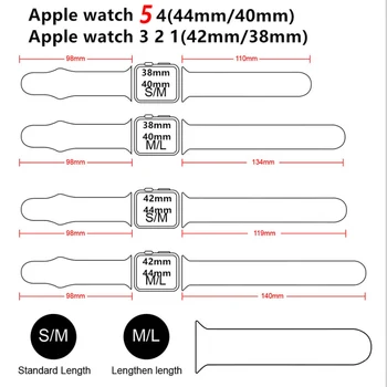 Curea din silicon Pentru Apple Watch Band 44mm 40mm 38mm Smartwatch 42mm Sport de Cauciuc watchband Bratara Curea iwatch SE 6 5 4 3 44 mm