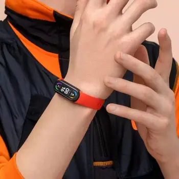 Curea Pentru Xiaomi Mi Band 6 Silicon Anti-sudoare de Înlocuire Curea de mână Pentru MiBand 6 Sport Brățară Inteligentă Band Accesorii