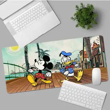 Drăguț Mickey Mouse In Aprovizionat Mouse Pad Super INS Valul de Mari Dimensiuni Joc de mare de Marginea de Blocare de Gameing, World of tanks, CS GO