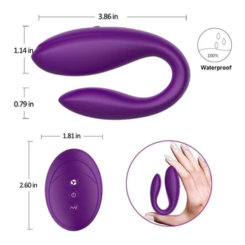 G-Spot Vibrator Clitoridian Cuplu Biberon Anal Vagin Cu 10 Vibrații 10M de Control de la Distanță pentru Adulti Jucarii Sex Cu Dual Motors