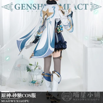 Genshin Impact Cosplay Zaharoză Costum Cosplay Anime Joc Imbracaminte Pentru Femei de Pre-vânzare