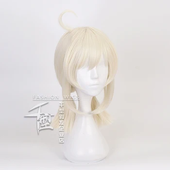 Joc Genshin Impact Klee Peruca Cosplay Blonda Cozi De Cal Par Sintetic Rezistent La Căldură Anime Peruci + Capac Peruca + Urechi