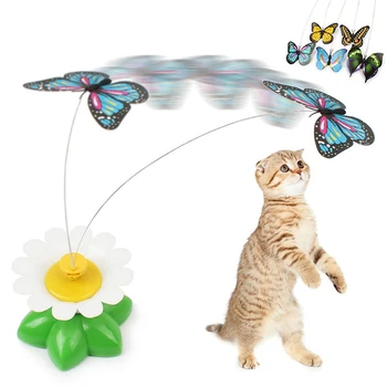 Jucărie Automate Rotative Fluture Colibri Pasăre Nouă Pisică Fluture Pisica Animale De Companie Animale De Forma De Plastic De Instruire Interactive Jucarii