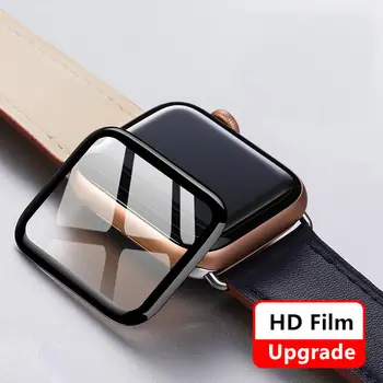 Moale de Sticlă Pentru Apple Watch seria 5 4 3 44mm 40mm 42mm 38mm 9D HD iWatch 38 42 40 44 mm de Film pentru Apple watch Ecran Protector