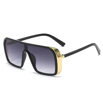 Moda Supradimensionat ochelari de Soare Barbati 2021 Clasic-O singură Bucată de Lentile de Vânt Ochelari de Soare Unisex UV400
